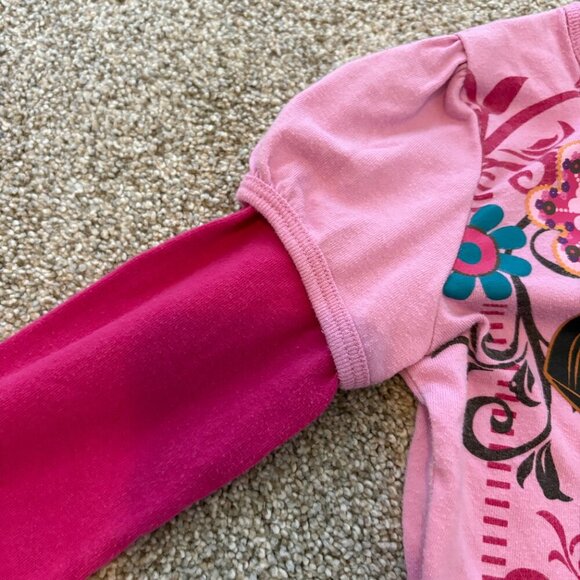 Dora the Explorer Y2K 2000s Long Sleeved Tee by Nickelodeon Size 6 Girls Pink - Picture 7 of 8